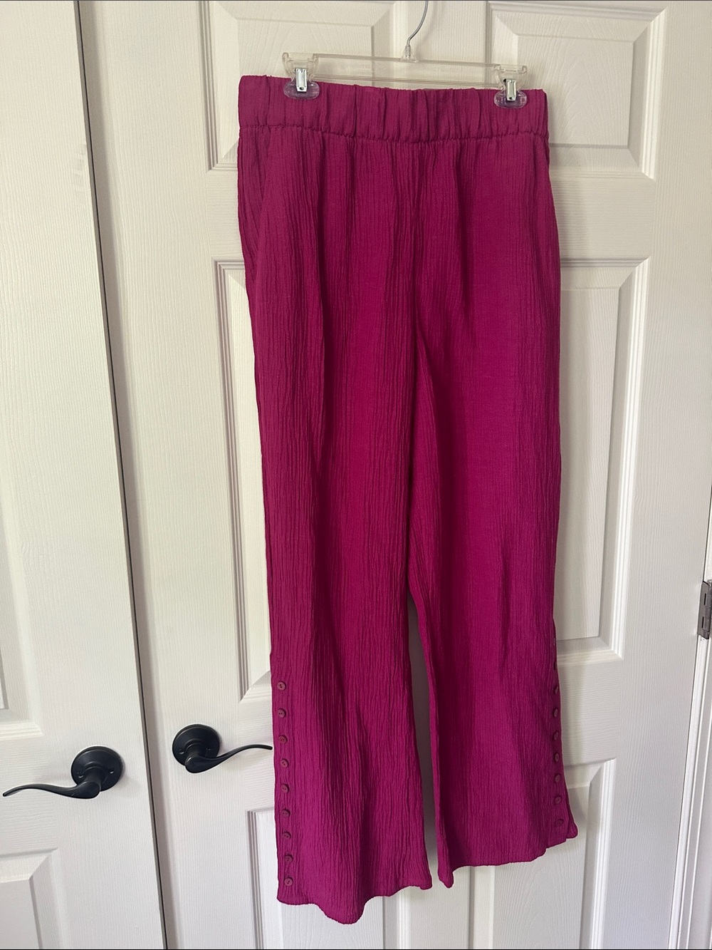 Soft surroundings Magenta Wide-Leg Pants